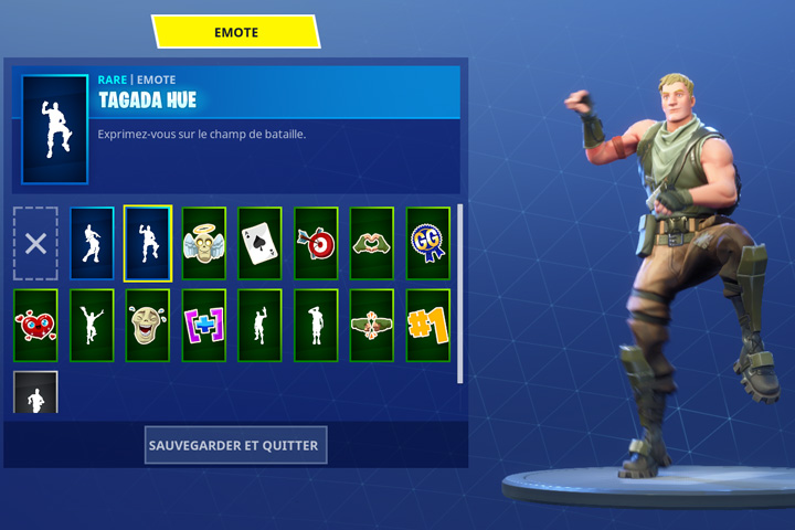 Fortnite : Ajout d'expressions faciales et d'émotions à certaines emotes